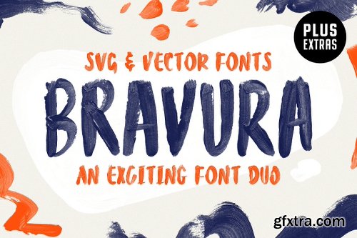 CreativeMarket Bravura SVG Font Duo & Extras! 2790271