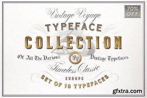 CreativeMarket VV Typeface Collection 70% Off 1818224