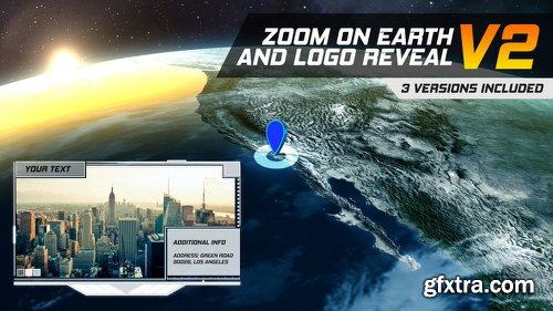 Videohive Zoom On Earth And Logo Reveal V2 22001651