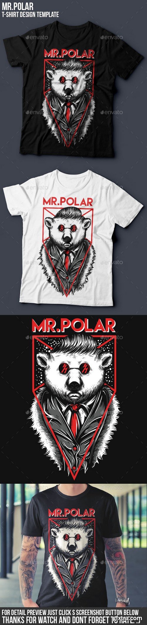Graphicriver - Mr.Polar T-Shirt Design 16346929