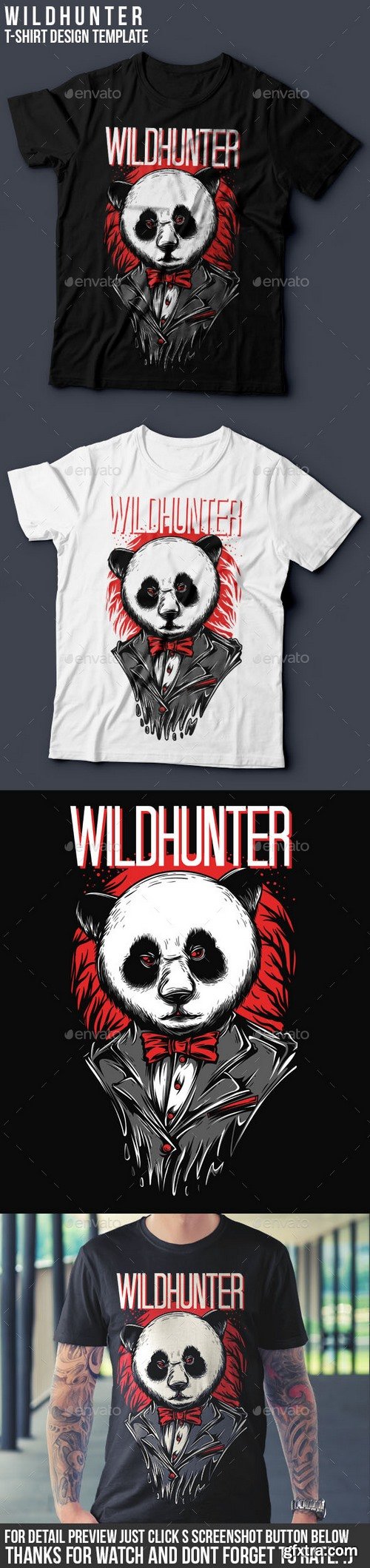 Graphicriver - Wildhunter T-Shirt Design 16347097