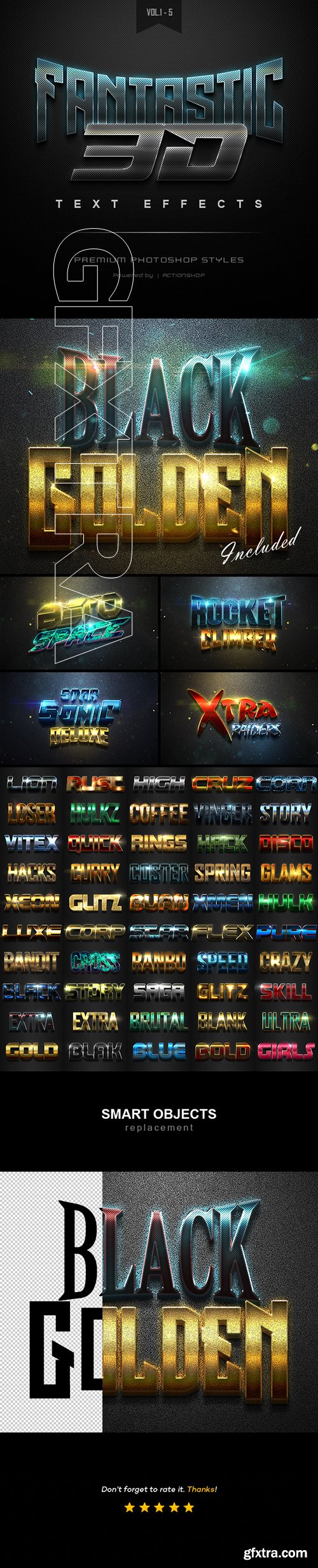 GraphicRiver - 3D Text Effects Bundle One 22461384