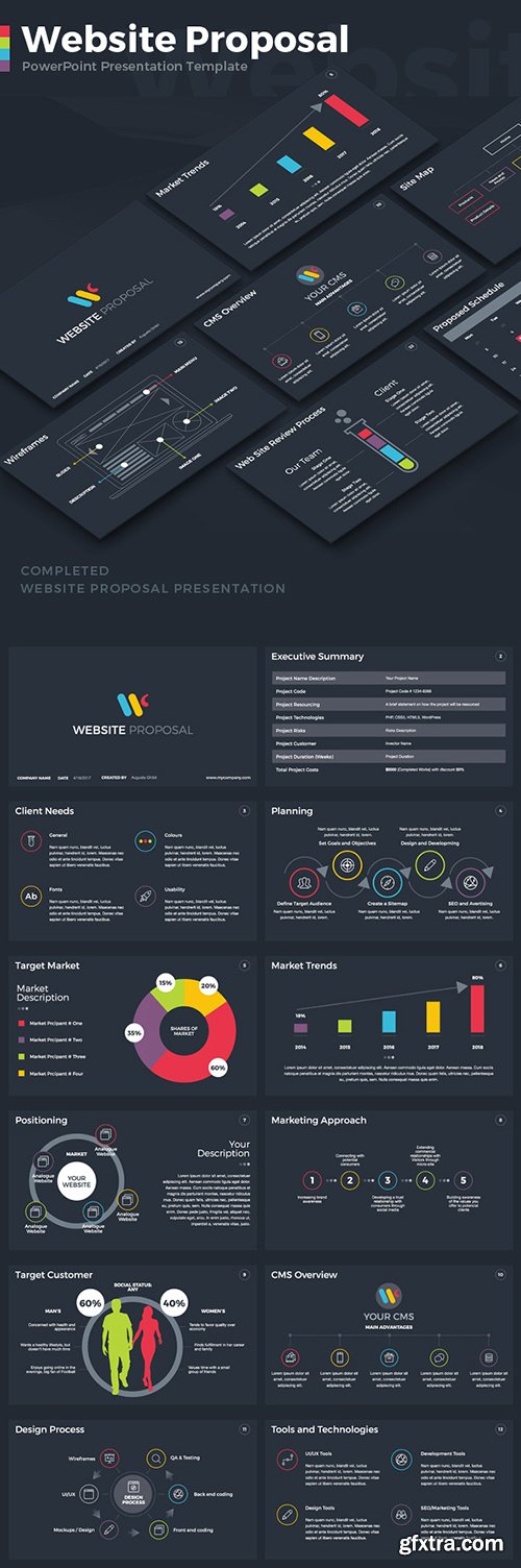 Graphicriver - Website Proposal PowerPoint Template 19640240