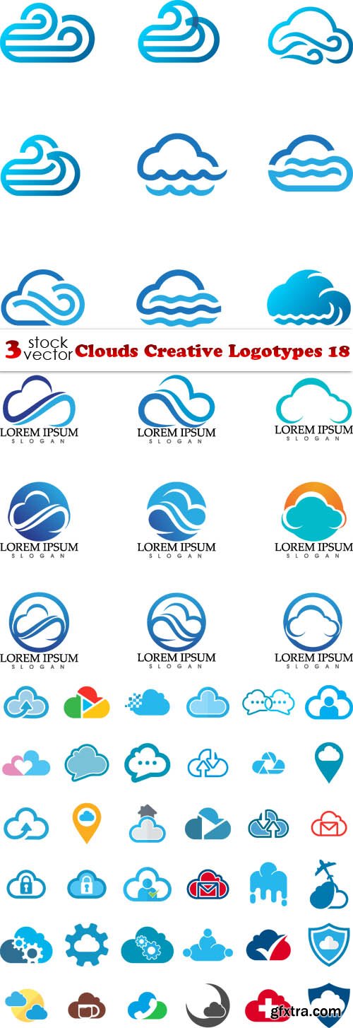 Vectors - Clouds Creative Logotypes 18
