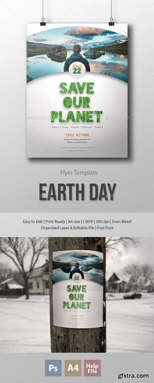 Graphicriver - Earth Day Flyer/Poster Template 15801118