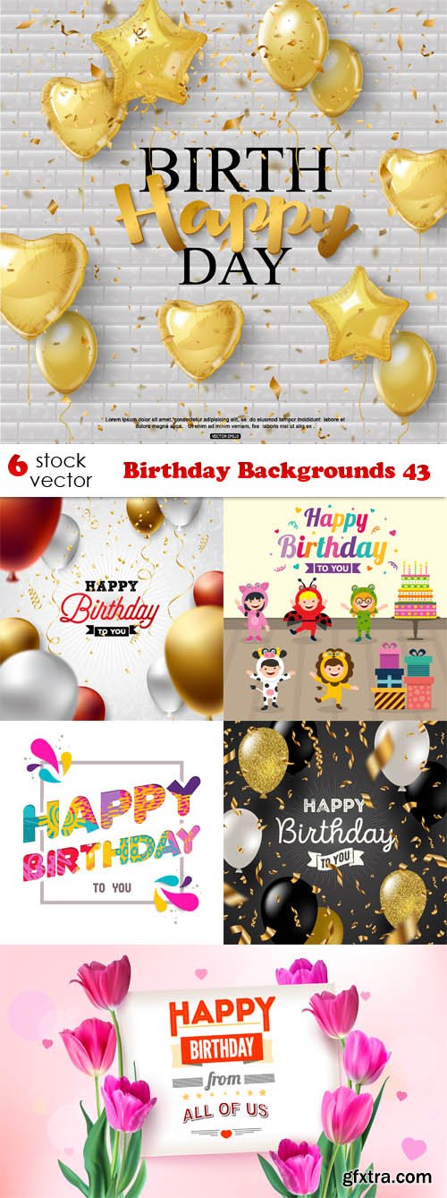Vectors - Birthday Backgrounds 43