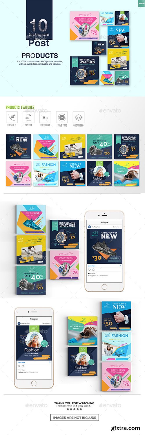 Graphicriver 10 Instagram Post Banner-Products 22496786