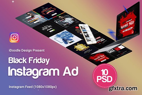 Black Friday Instagram Banners Ads - 10PSD
