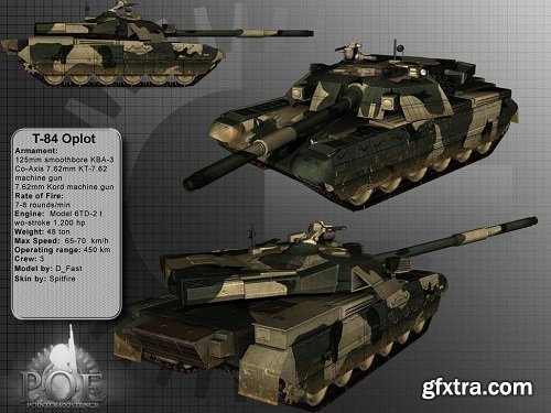 Т-84 Tank 3D Model