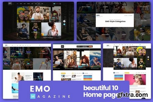 EMO - Ultimate Magazine, News & Blog PSD Template