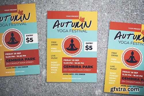 Autumn Yoga Fest Flyer