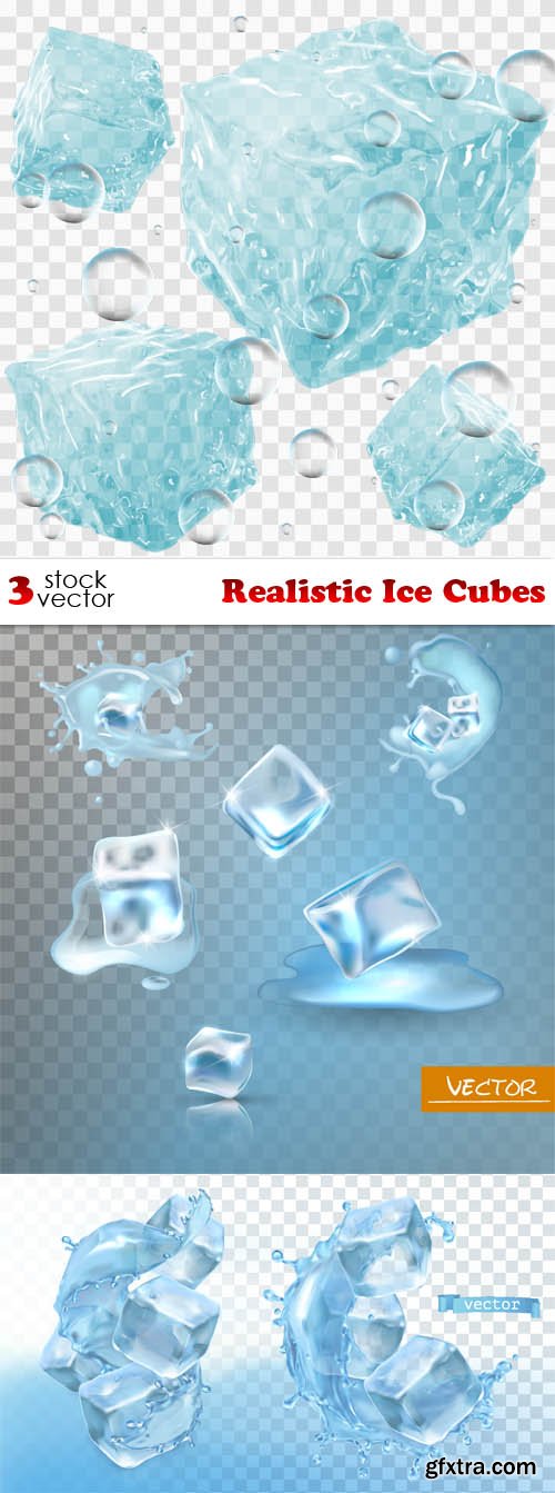 Vectors - Realistic Ice Cubes