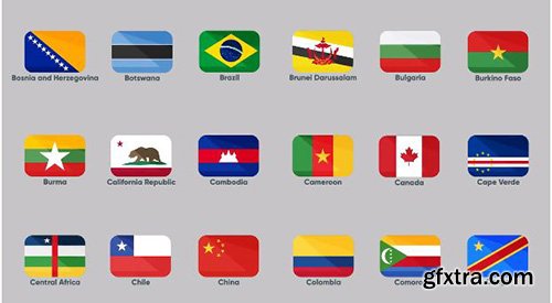 165 Animated Flag Icons - After Effects 104714