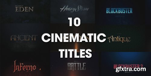 Videohive 10 Cinematic Titles 20164595