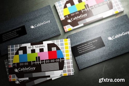 Cable Guy Business Card Design
