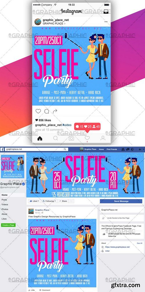 SELFIE PARTY – VIDEO PSD TEMPLATE
