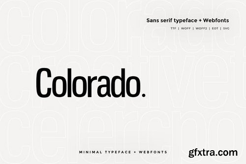 Colorado - Modern Typeface + WebFont