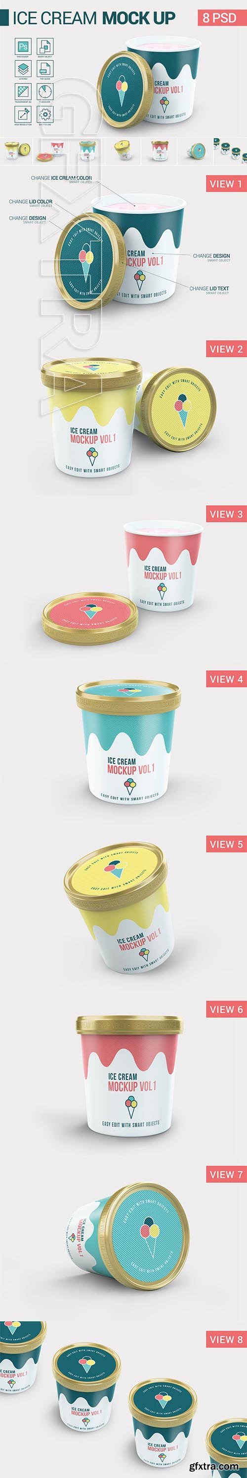 CreativeMarket - Ice Cream Package Mockup 2772768