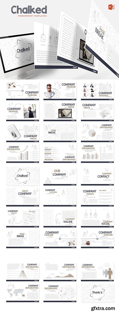 Chalked - Powerpoint, Keynote and Google Sliders Templates