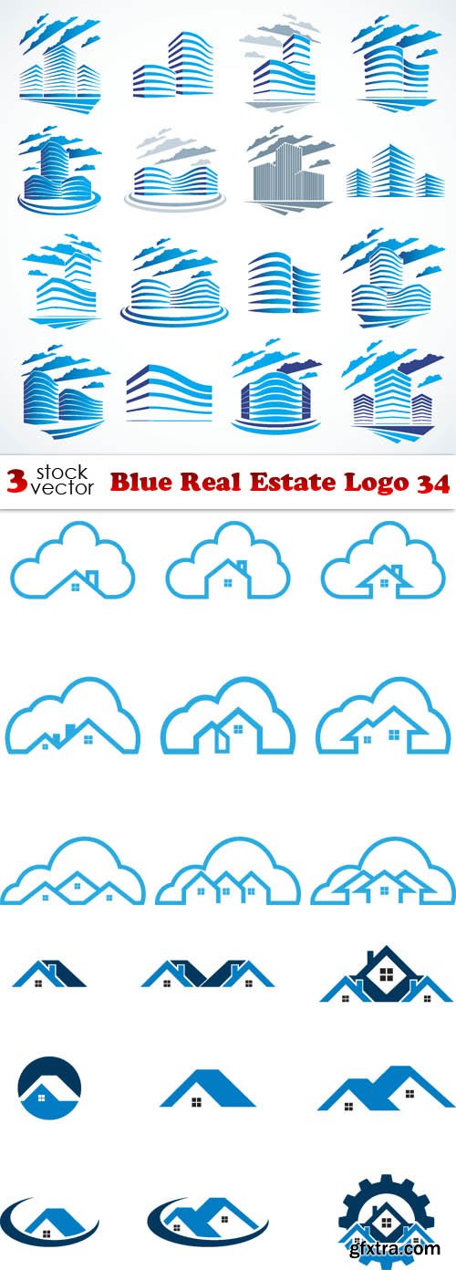 Vectors - Blue Real Estate Logo 34