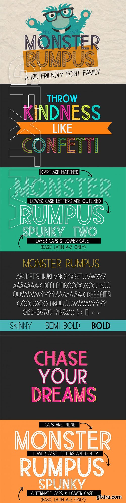 Monster Rumpus Font Family