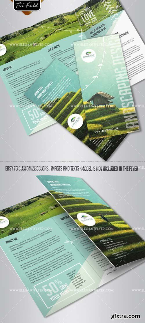 Landscaping V1 2018 Tri-Fold PSD Brochure Template