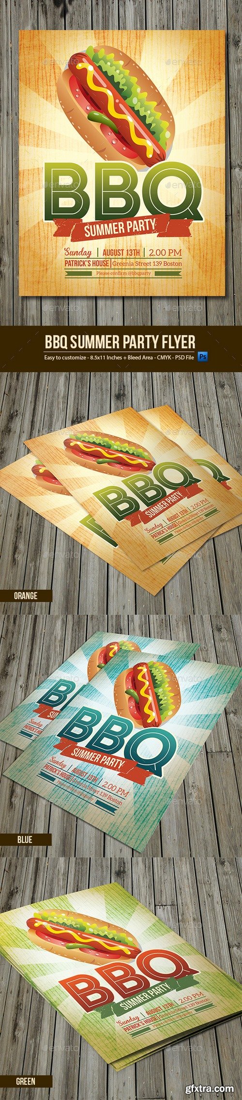 Graphicriver - BBQ Summer Party Flyer 9997740