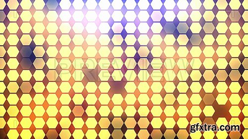 Background Of Golden Shimmering Hexagons 89255
