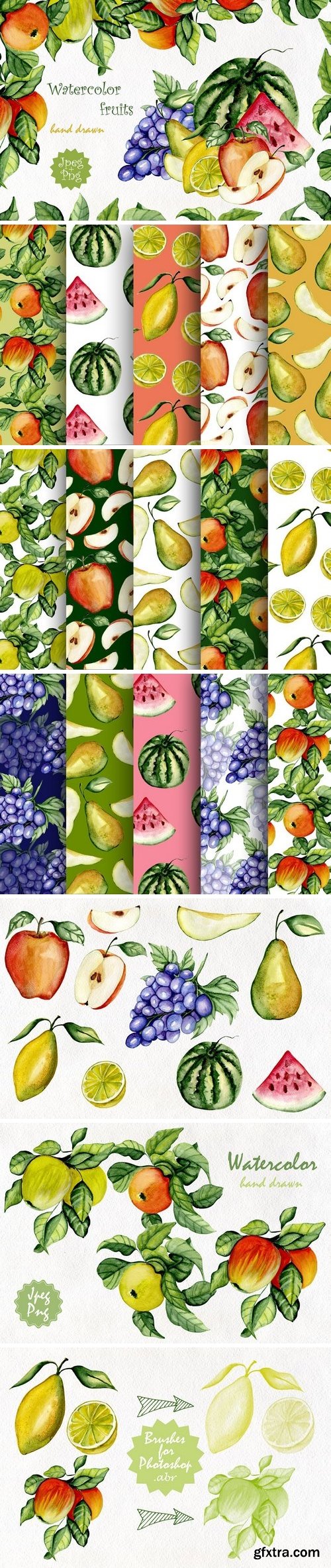 CM - Watercolor fruits 542760