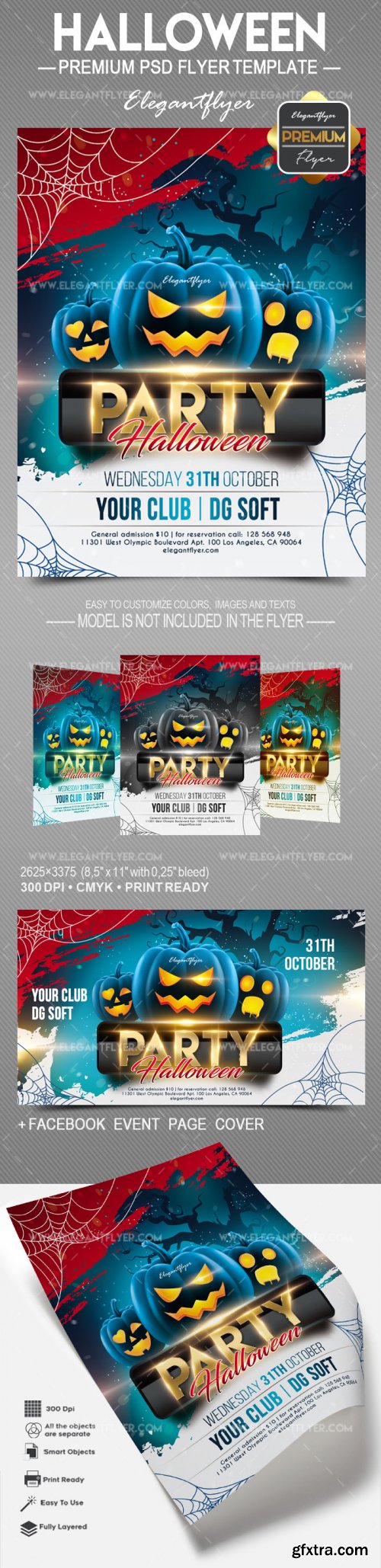 Halloween Party V1 2018 Flyer PSD Template