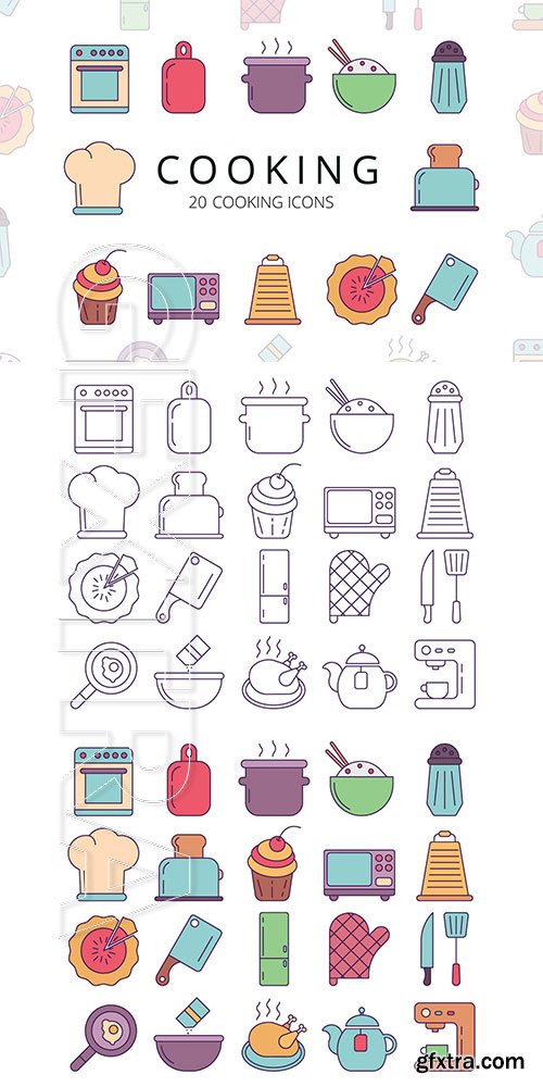 Cooking Vector Icon Set