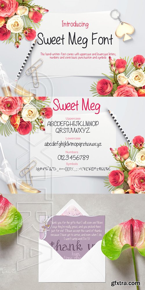 Sweet Meg - a Handwritten font