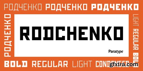 Rodchenko Font Family - 6 Fonts