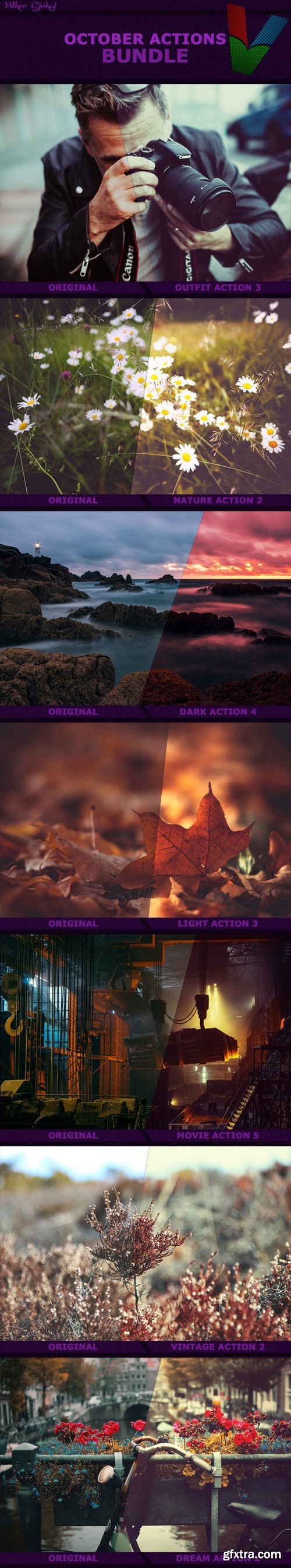 Graphicriver - October Photoshop Actions Bundle 18631563