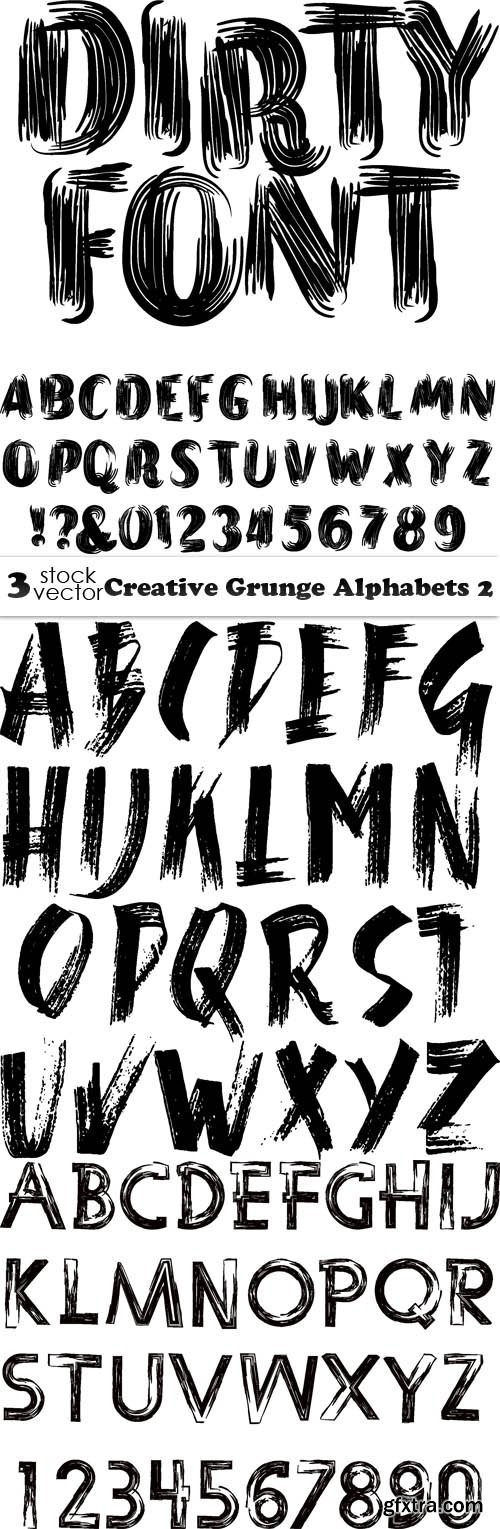 Vectors - Creative Grunge Alphabets 2