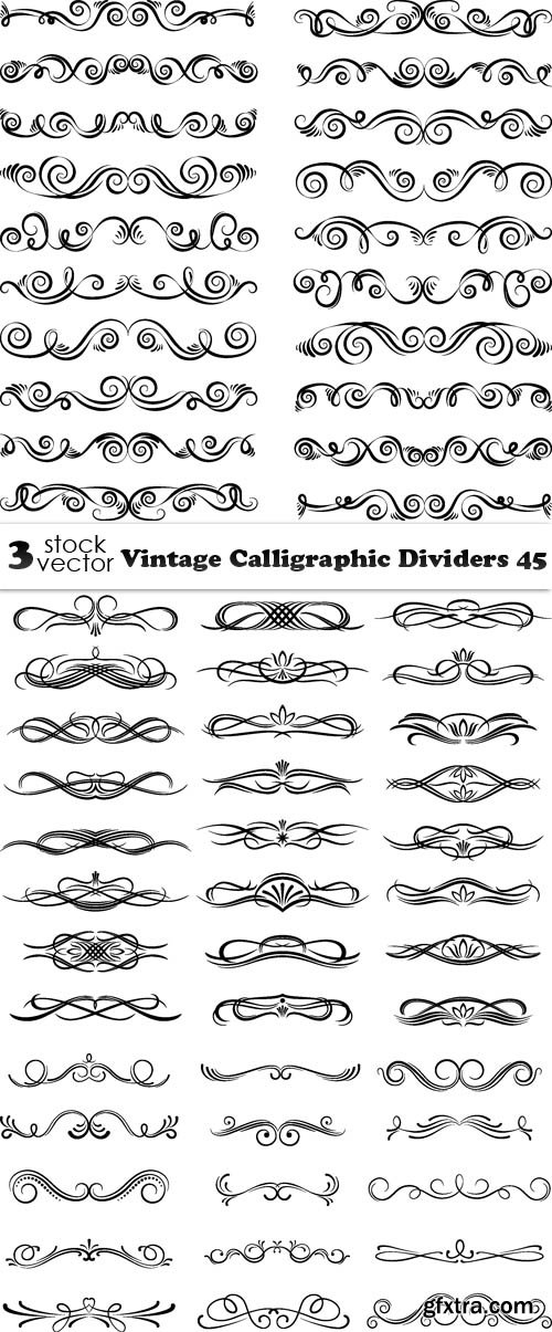 Vectors - Vintage Calligraphic Dividers 45