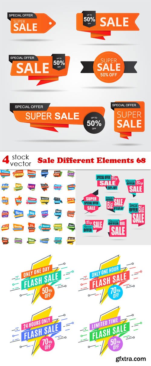 Vectors - Sale Different Elements 68