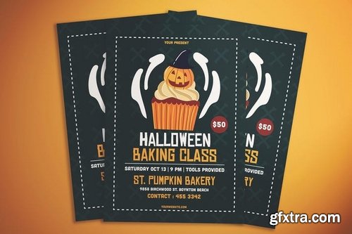 Halloween Baking Class Flyer