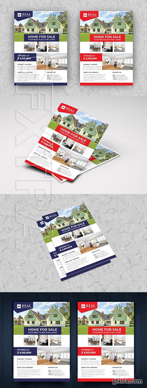 CreativeMarket - Real Estate Flyer 2836821
