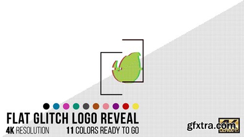 Videohive Flat Glitch Logo Reveal 15573758