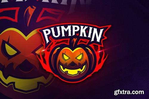 Pumpkin Head - Mascot & Esports Logo