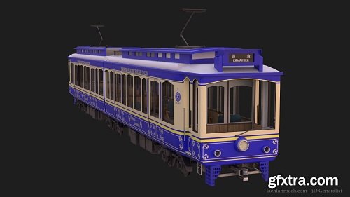 Enoden Train 3D Model