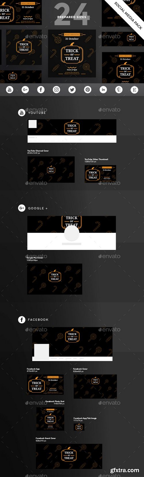 Graphicriver - Trick Or Treat Social Media Pack 20647944