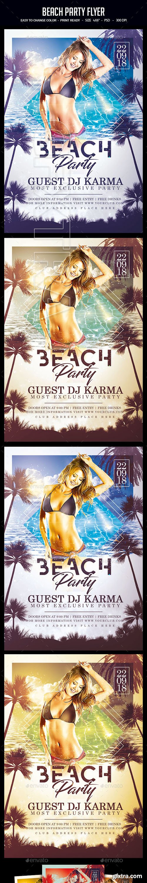 GraphicRiver - Beach Party Flyer 22541859