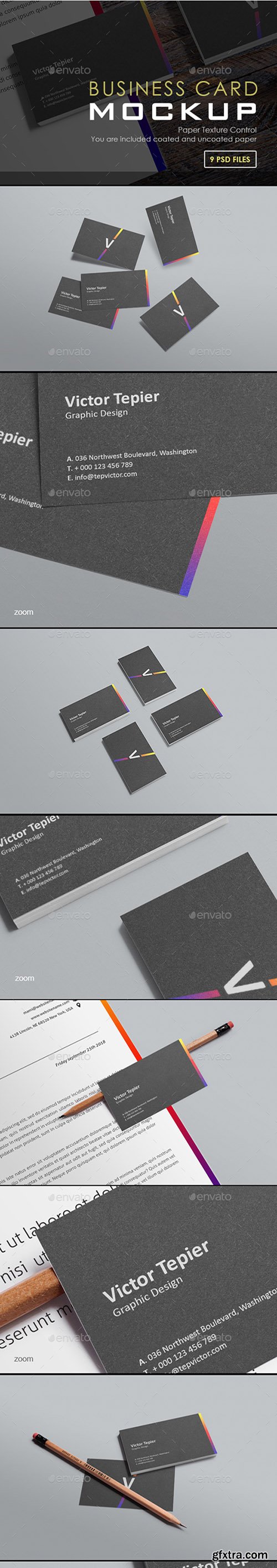 Business Card Mock-Ups / Stack Edition 22549095