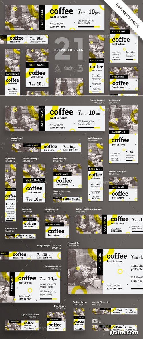 Graphicriver - Coffee Shop Banner Pack 20878063