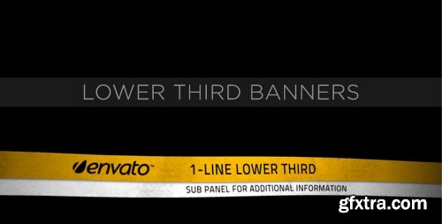 Videohive Lower Third Ribbon Banners 231556