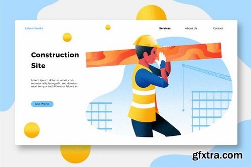 Construction - Banner & Landing Page