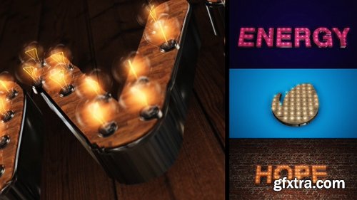 Videohive Light It Up - Light Bulb Text or Logo Reveal 6903686