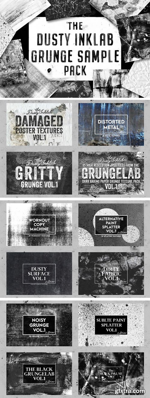 Designbundles - The Dusty Inklab Grunge Sample Pack 126172